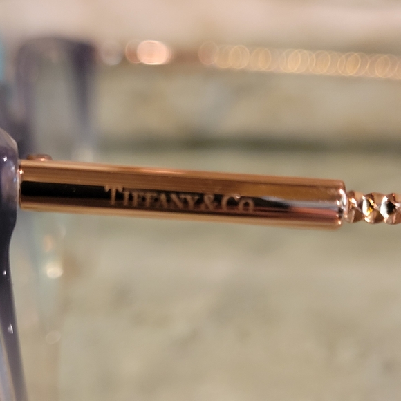 Tiffany & Co.  TF2206 Eyeglass Frames Only Rubedo Diamond Cut Luxury #102 - Picture 15 of 17